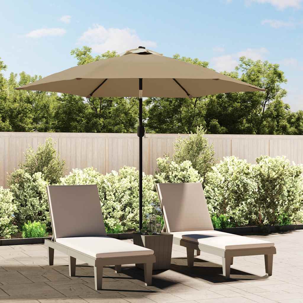 Panno sostitutivo Vidaxl per parasole 300 cm taupe