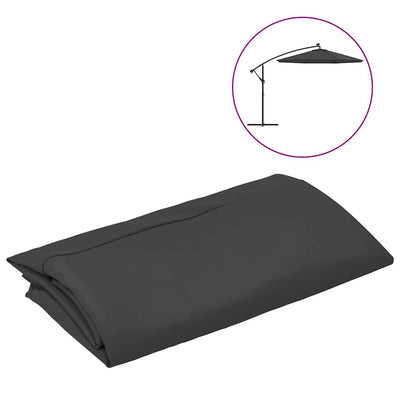 Panno sostitutivo Vidaxl per parasole galleggiante da 300 cm antracite