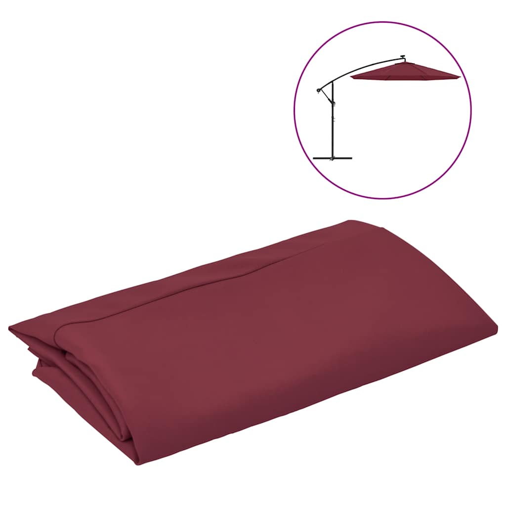 Panno sostitutivo Vidaxl per parasole galleggiante 300 cm rosso rosso