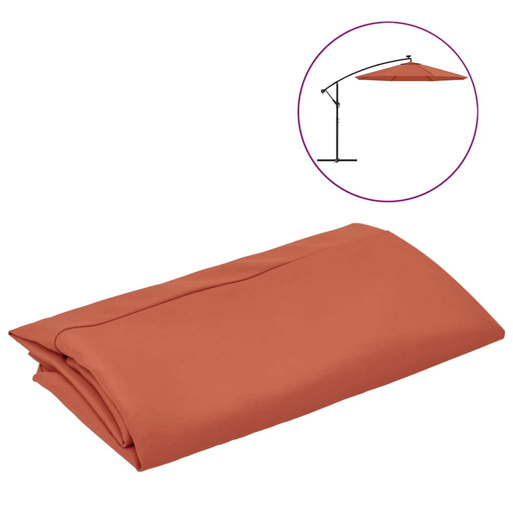 Panno sostitutivo Vidaxl per parasole galleggiante da 350 cm in terracotta