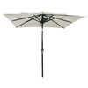 Vidaxl parasol 3-laags met aluminium paal 2,5x2,5 m zandkleurig