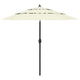 Vidaxl Parasol 3 capas con poste de aluminio 2.5 m de color arena