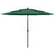 Vidaxl Parasol 3 capas con poste de aluminio 3 m verde