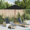 Parasol Vidaxl con poste de madera 150x200 cm negro