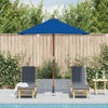 Parasol Vidaxl con poste de madera 150x200 cm azul