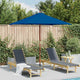 Parasol Vidaxl con poste de madera 150x200 cm azul