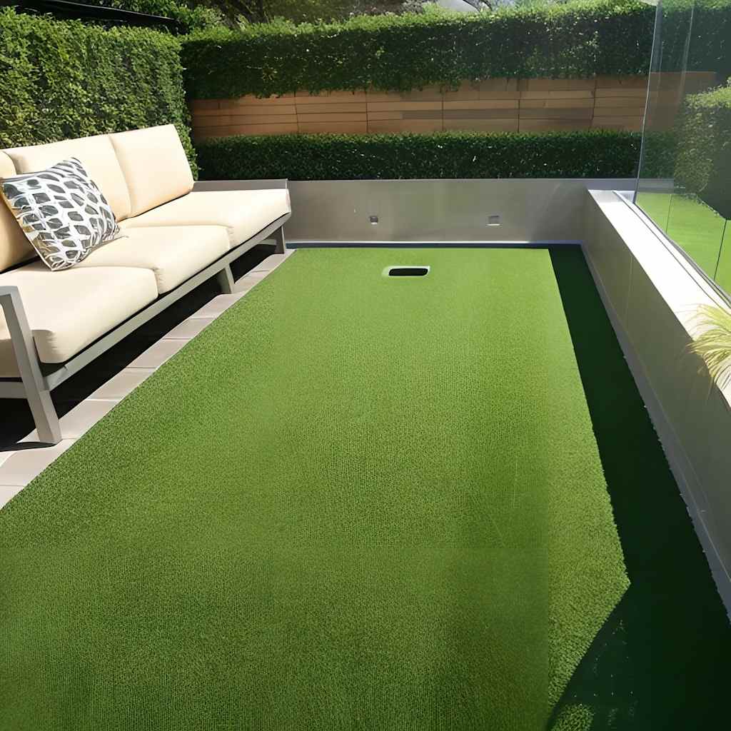 Vidaxl erba artificiale 7 9 mm 1x15 m verde