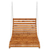 Legno a dondolo Vidaxl 115x147x46 cm in legno curvo con finitura in teak