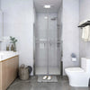 Puerta de ducha Vidaxl 96x190 cm ESG transparente
