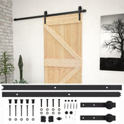 VidaXL Schuifdeur met beslag 100x210 cm massief grenenhout - afbeelding 2