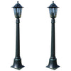 Lámparas de jardín Vidaxl 2 St Preston 105 cm