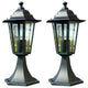 Lampade da giardino Vidaxl 2 St Alluminio verde scuro nero