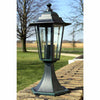 Lámparas de jardín Vidaxl 2 st de aluminio verde oscuro negro
