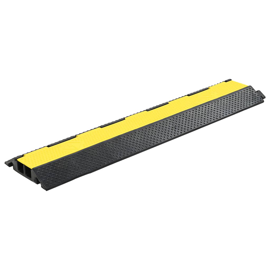 Umbrales del protector de cable de Vidaxl 2 ST 2 Túneles 101.5 cm de goma