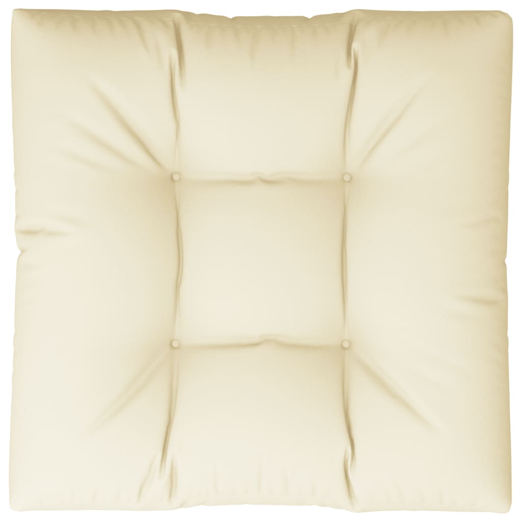 Cuscino Vidaxl pallet 80x80x12 cm tessuto creme