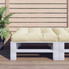 Cuscino Vidaxl pallet 80x80x12 cm tessuto creme