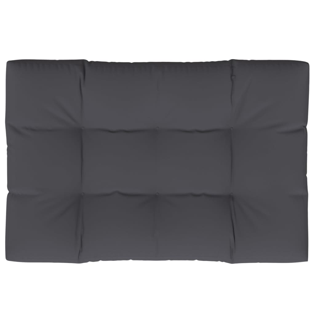 Vidaxl Pallet Cushion 120x80x12 cm tessuto antracite -colorato