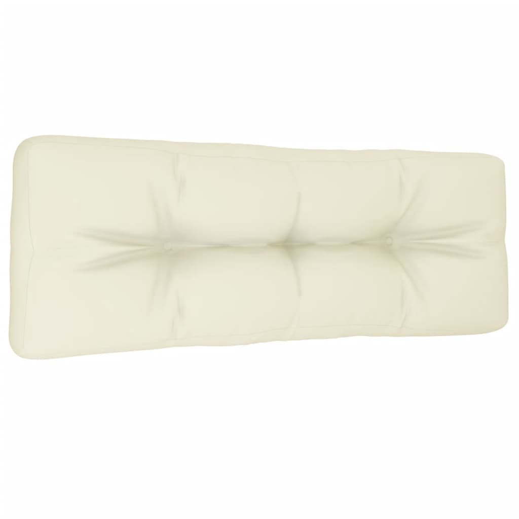 Vidaxl Pallet Cushion 120x40x12 CM Fabric crème -Coleed