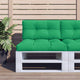 Cuscini per pallet VidaXL 2 pezzi in tessuto verde