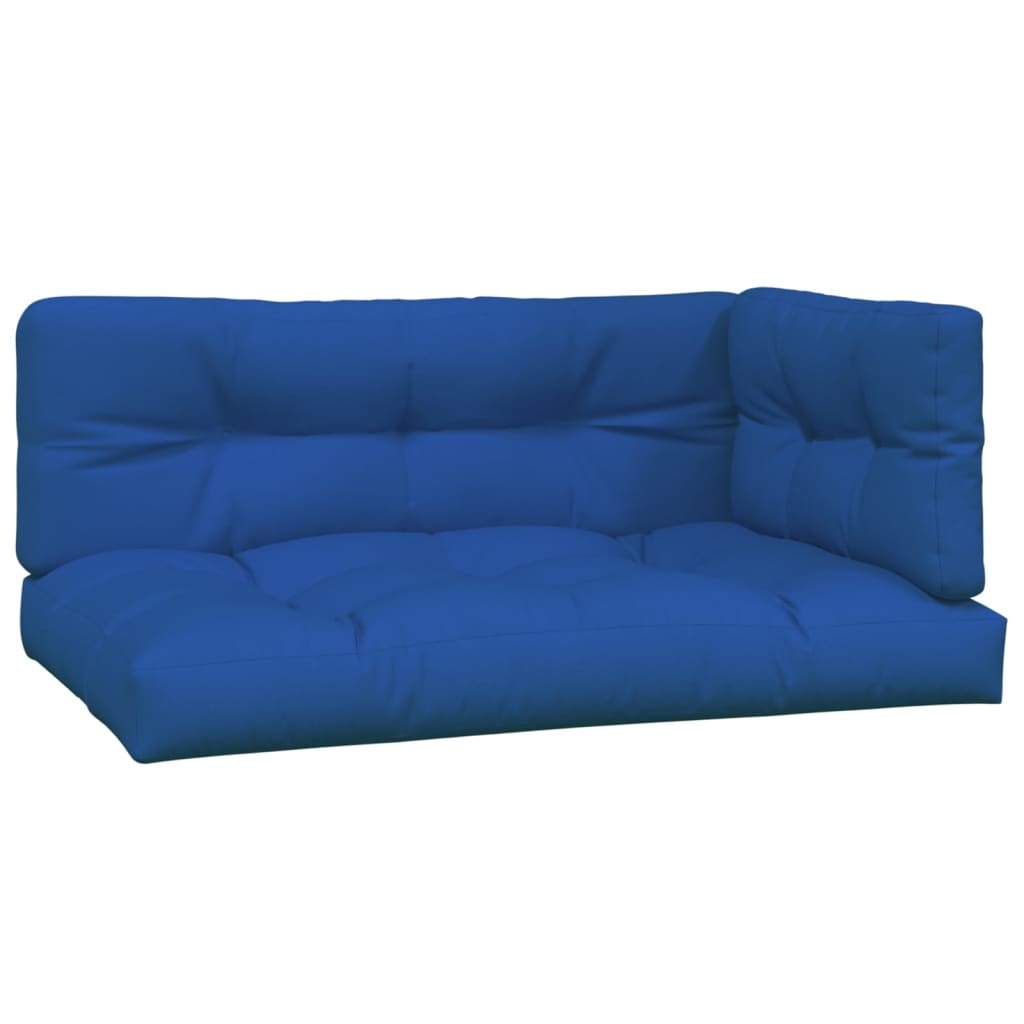 Vidaxl Pallet Cushions 3 St Fabric Royal Blue