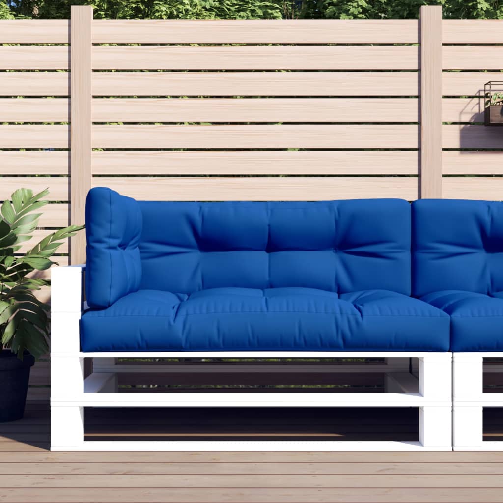 Vidaxl Pallet Cushions 3 St Fabric Royal Blue