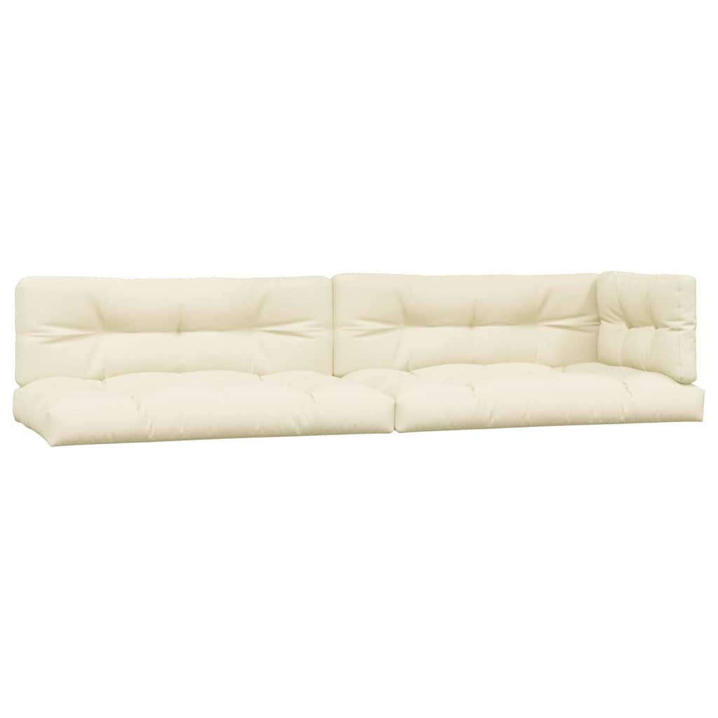 Vidaxl Pallet Cushions 5 St Fabric Crème -Colored