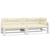 Vidaxl Pallet Cushions 5 St Fabric Crème -Colored