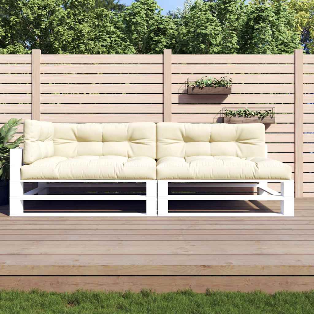 Vidaxl Pallet Cushions 5 St Fabric Crème -Colored
