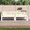 Vidaxl Pallet Cushions 5 St Fabric Crème -Colored