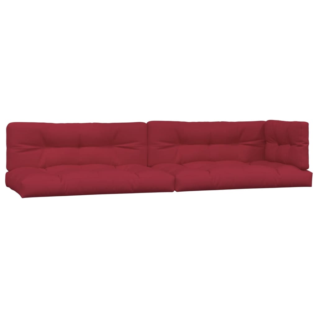 Vidaxl Cushions 5 st de tela rojo