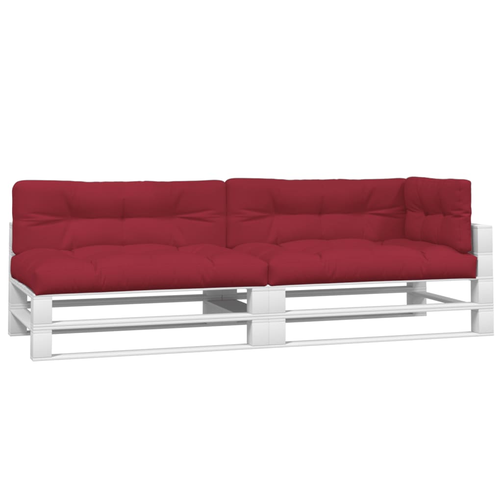Vidaxl Cushions 5 st de tela rojo