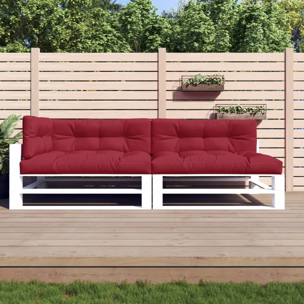Vidaxl Cushions 5 st de tela rojo
