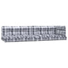 Vidaxl Cushions 5 st de tela Diamante Patrón de gris