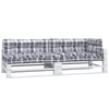 Vidaxl Cushions 5 st de tela Diamante Patrón de gris