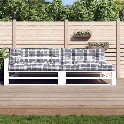 Cuscini da pallet vidaxl 5 st tessuto diamante grigio