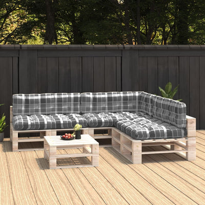 Vidaxl Bank Cushions Pallet 7 st y Gray