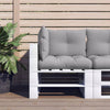 Cuscini per pallet VidaXL 3 pezzi in tessuto grigio