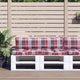 Cuscini per pallet VidaXL 2 pezzi in tessuto con motivo a rombi rosso