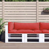 Cojines de palet Vidaxl 3 st tela rojo