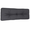VidaXL cojín palet 120x40x12 cm tejido antracita