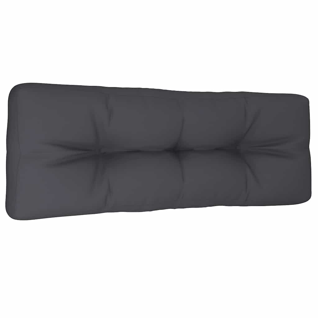 VidaXL cojín palet 120x40x12 cm tejido antracita