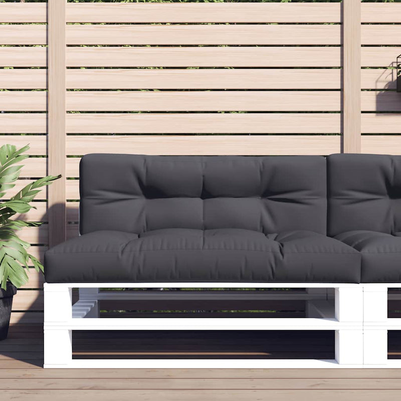VidaXL cojín palet 120x40x12 cm tejido antracita