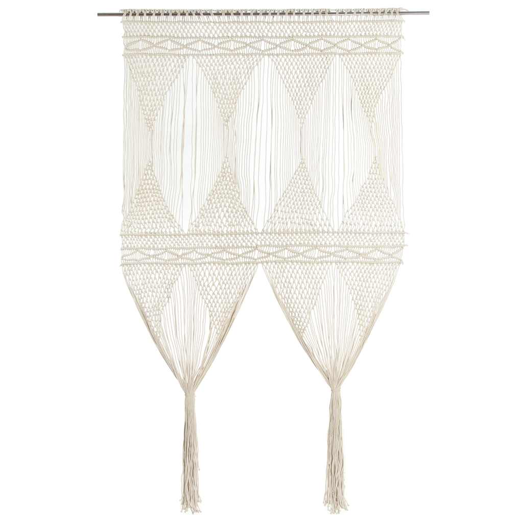 Vidaxl Curtain Macramé 140x240 cm Cotton