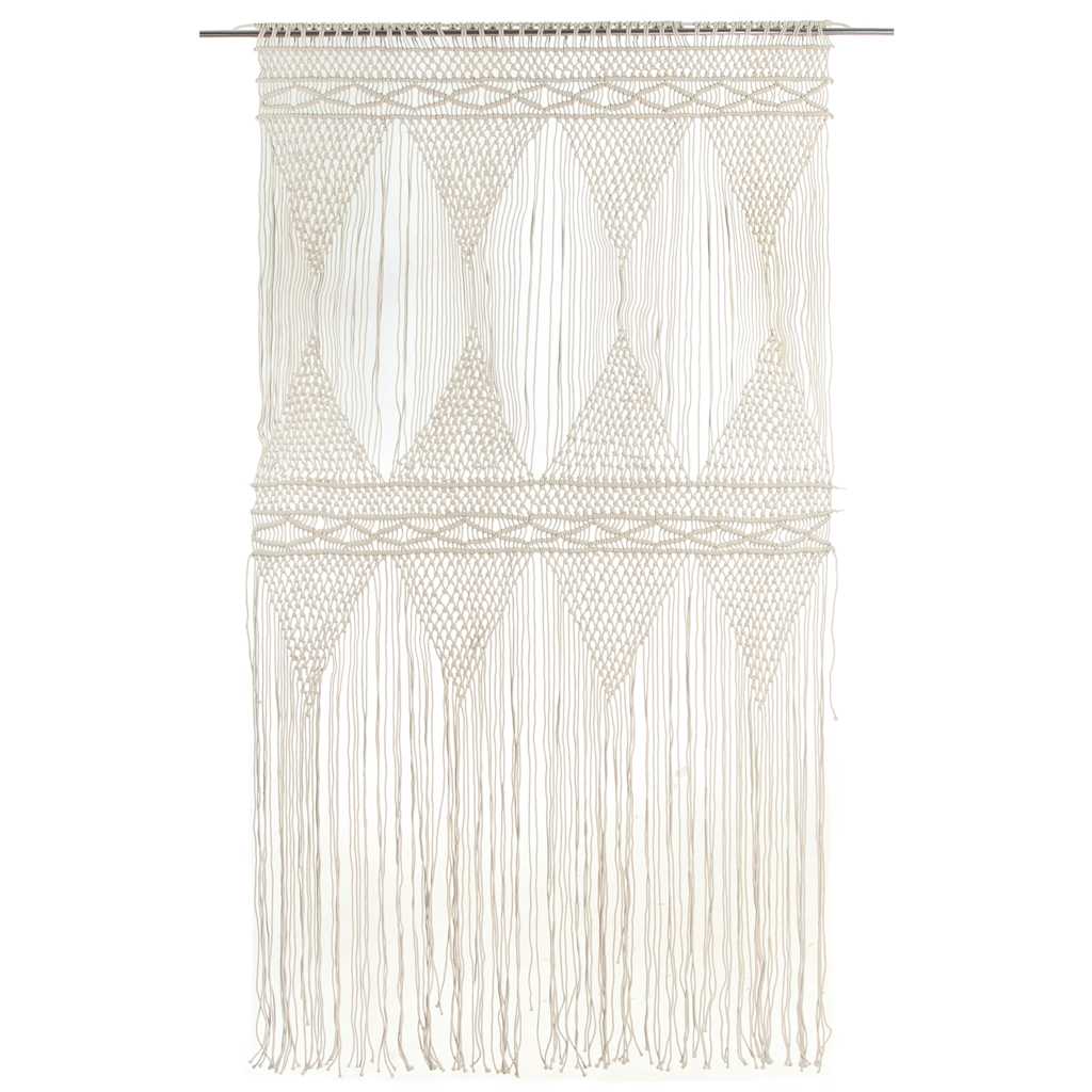 Vidaxl Curtain Macramé 140x240 cm Cotton