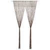 Cortina de Vidaxl Macramé 140x240 cm Topo de algodón
