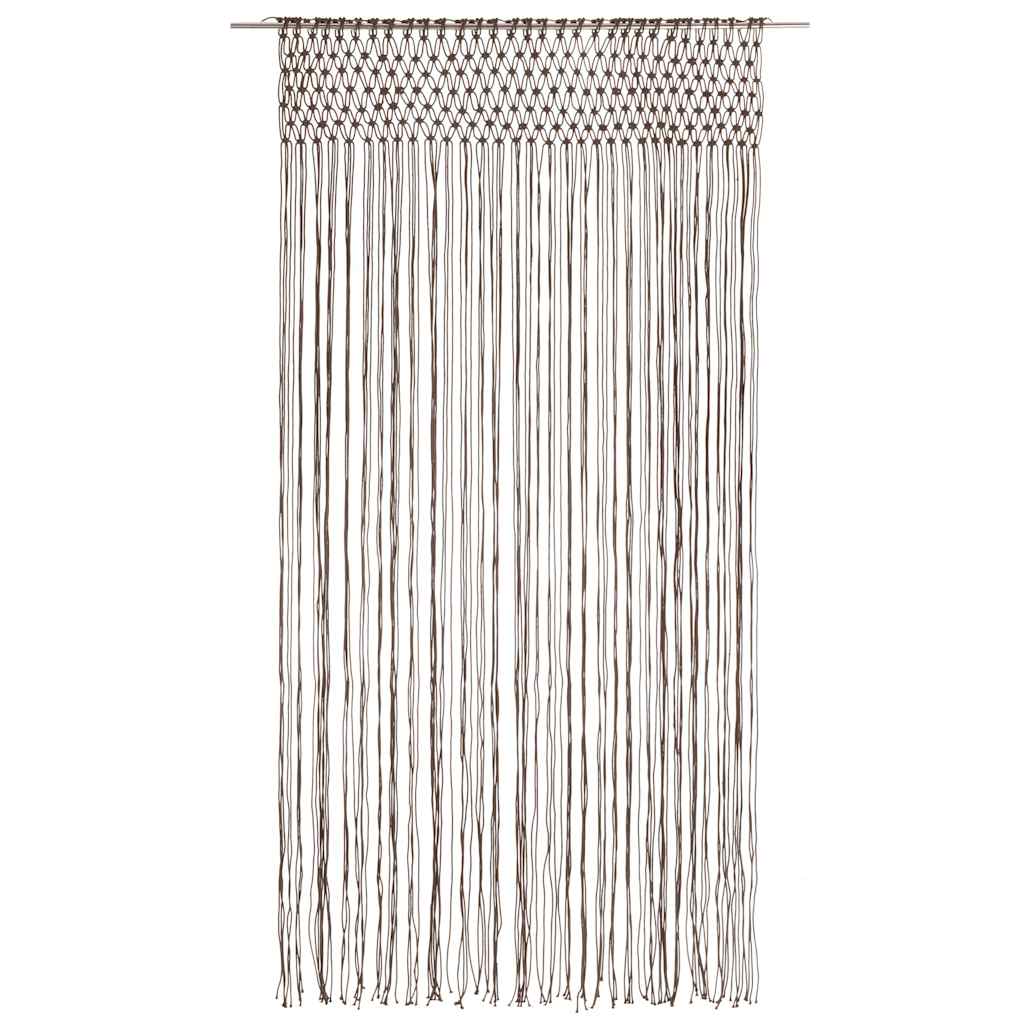 Cortina de Vidaxl Macramé 140x240 cm Topo de algodón