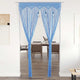 Vidaxl Curtain Macramé 140x240 cm blu cotone