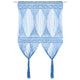 Vidaxl Curtain Macramé 140x240 cm blu cotone
