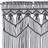 Cortina Vidaxl Macramé 140x240 cm de algodón antracita