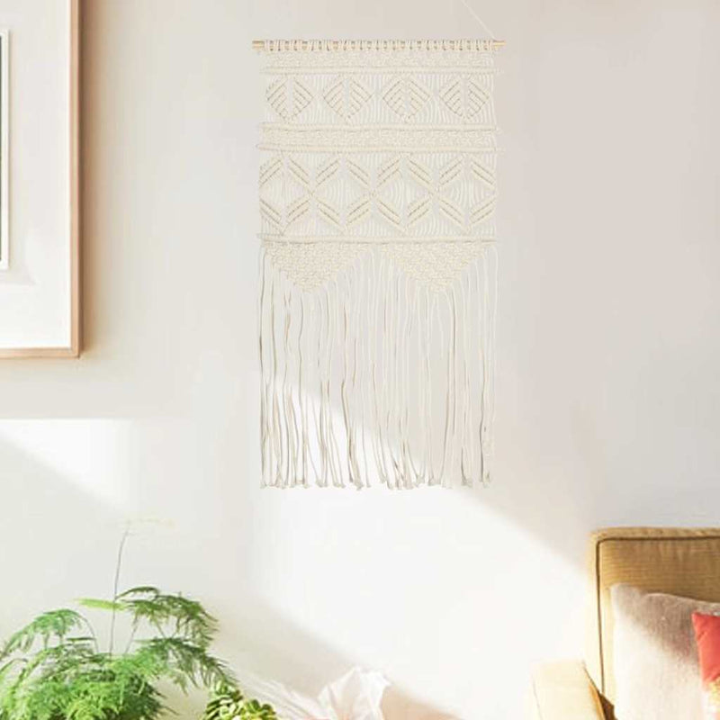 Vidaxl wandhanger macramé 40x80 cm katoen